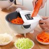 VEGETABLE CUTTER WITH DRAIN BASKET