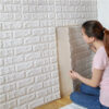 PVC 3D Moistureproof Background Wall Brick Sheet