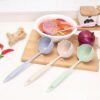 2 in 1 Plastic Draining Laddle Colander Soup Spoon - Multicolour